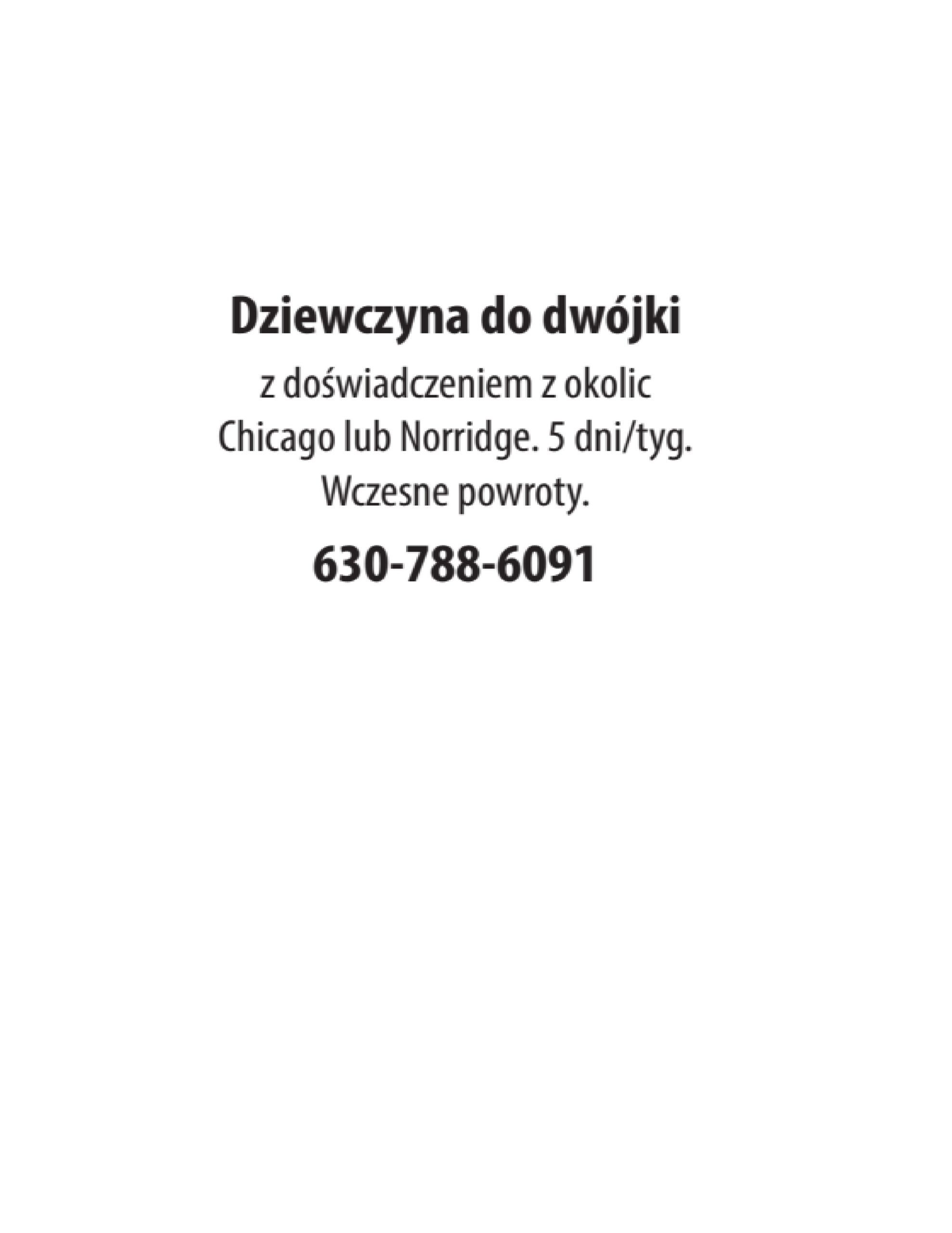 DZIEWCZYNA DO DWÓJKI